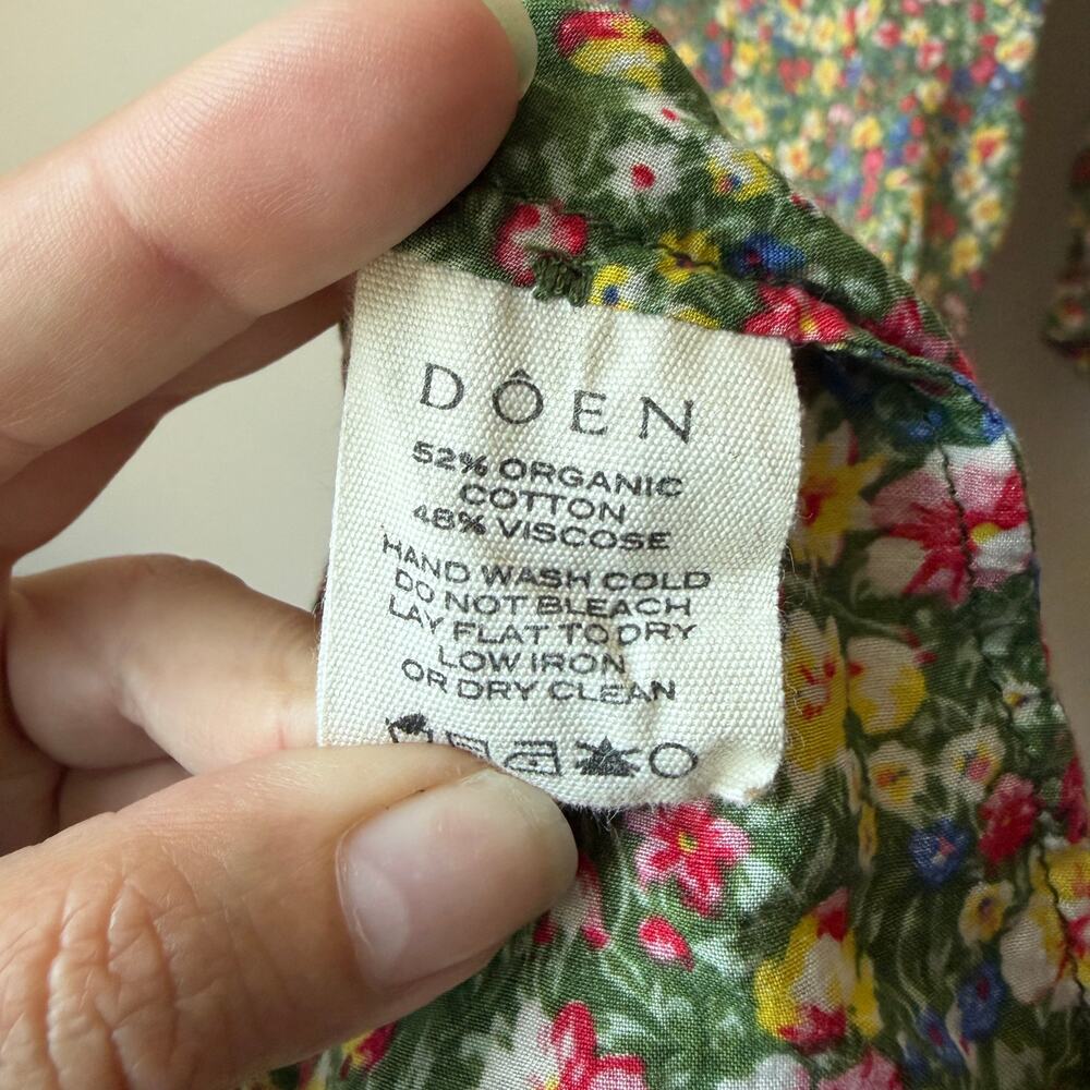 DÔEN Charleston Dress in Green Valley Floral Size M - Picture 7 of 7